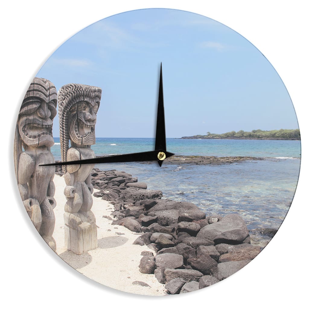 KESS InHouse Nastasia Cook 'City of Refuge' Coastal Wall Clock