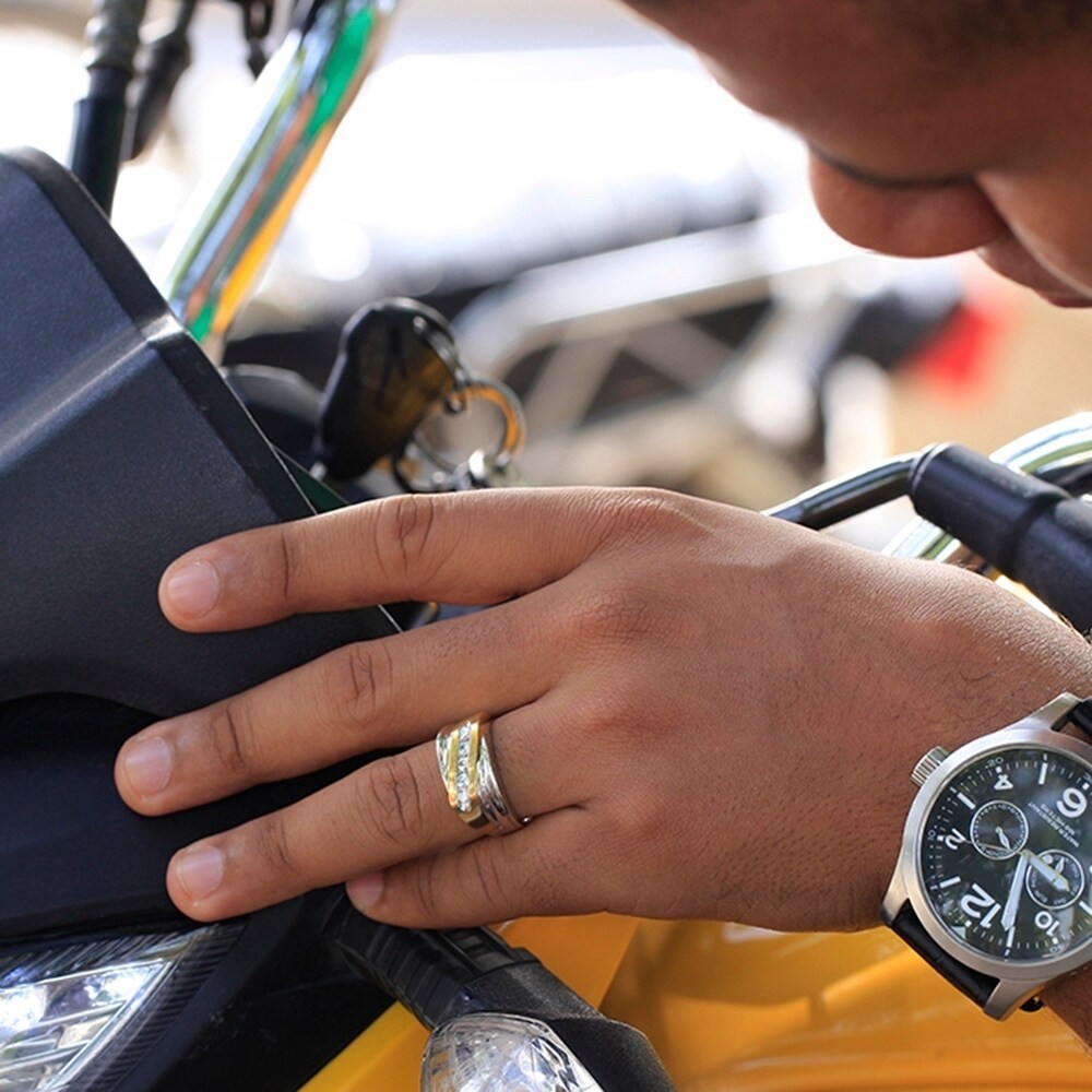 mens gold fashion rings