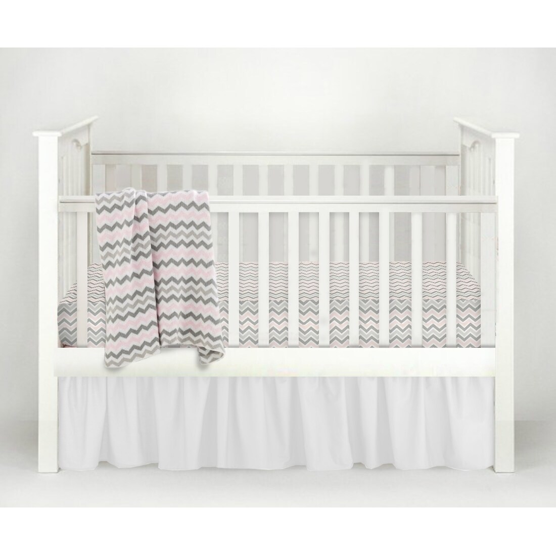 Shop American Baby Company Chevron Pink And White Classic 3 Piece