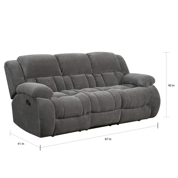 Shop Coaster Company Chenille Motion Sofa Free Shipping Today