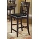 preview thumbnail 2 of 4, Coaster Furniture Lavon Black and Espresso Counter Height Stools (Set of 2)