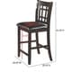 preview thumbnail 5 of 4, Coaster Furniture Lavon Black and Espresso Counter Height Stools (Set of 2)