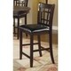 preview thumbnail 1 of 4, Coaster Furniture Lavon Black and Espresso Counter Height Stools (Set of 2)