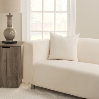 SIScovers Lyra Ivory Square Decorative Accent Pillow