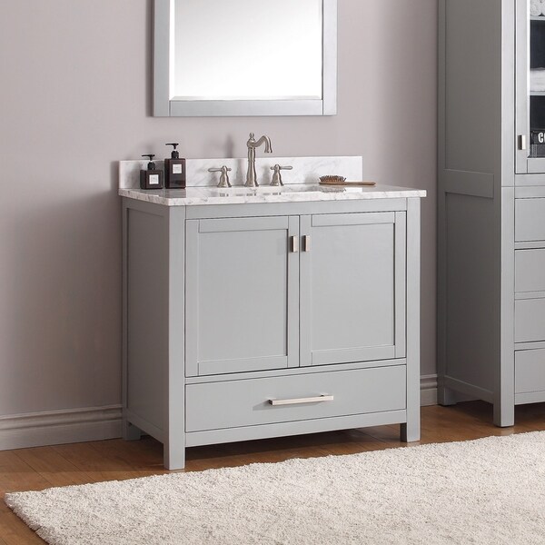 Avanity Modero 36-inch Vanity Only in Chilled Grey Finish