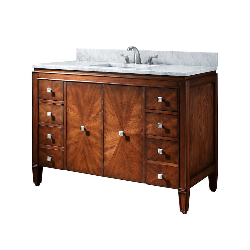 Avanity Brentwood 49-inch New Walnut Finish Vanity Only
