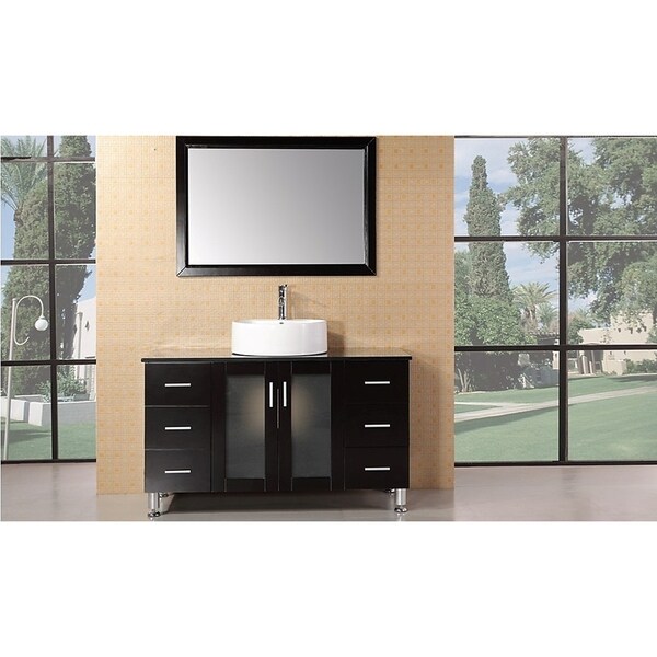 Malibu 48" Single Sink Vanity Set in Espresso