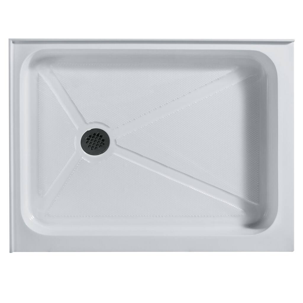 VIGO 32 x 40 Rectangular Shower Tray White Left Drain