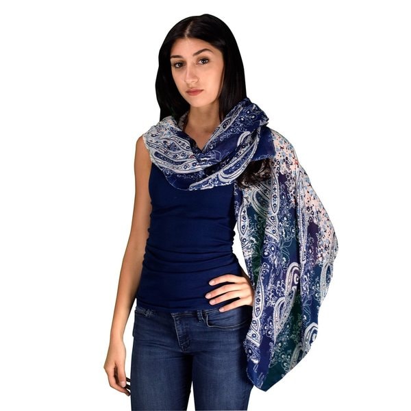 womens navy shawl