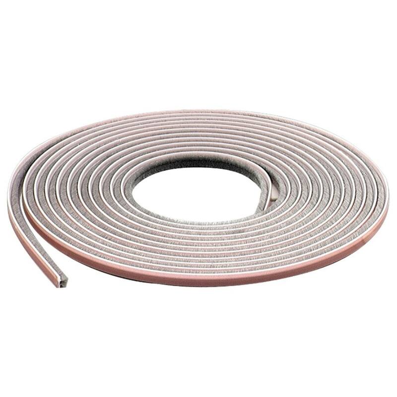 M-D 04267 17' Gray Storm Door & Window Adhesive Pile Weather Strip