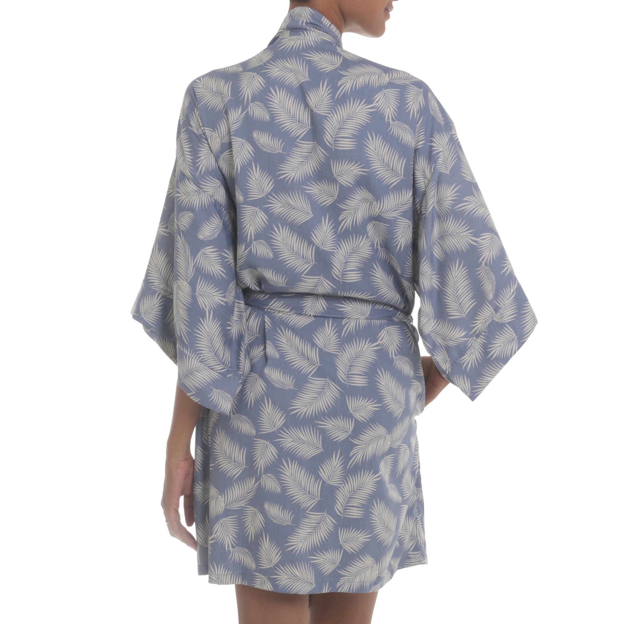 Gorgeous In Claret NOVICA Red Batik Rayon Robe
