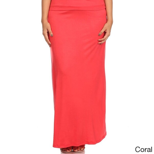 red maxi skirt plus size