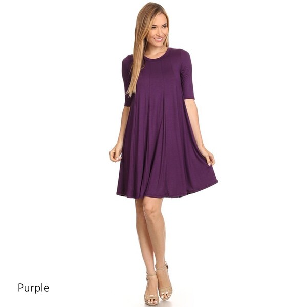 purple sundress women's