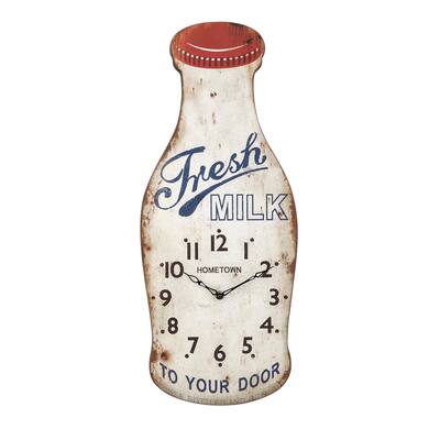 Milk Bottle Clock