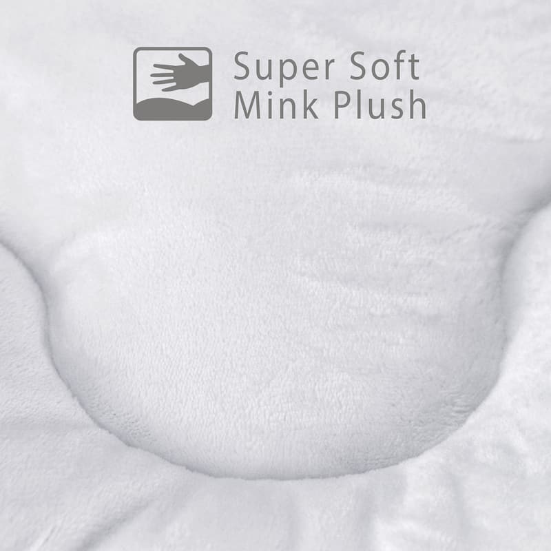 Hotel Laundry 2.5" Overfilled Micro Plush Fiberbed Mattress Topper - White