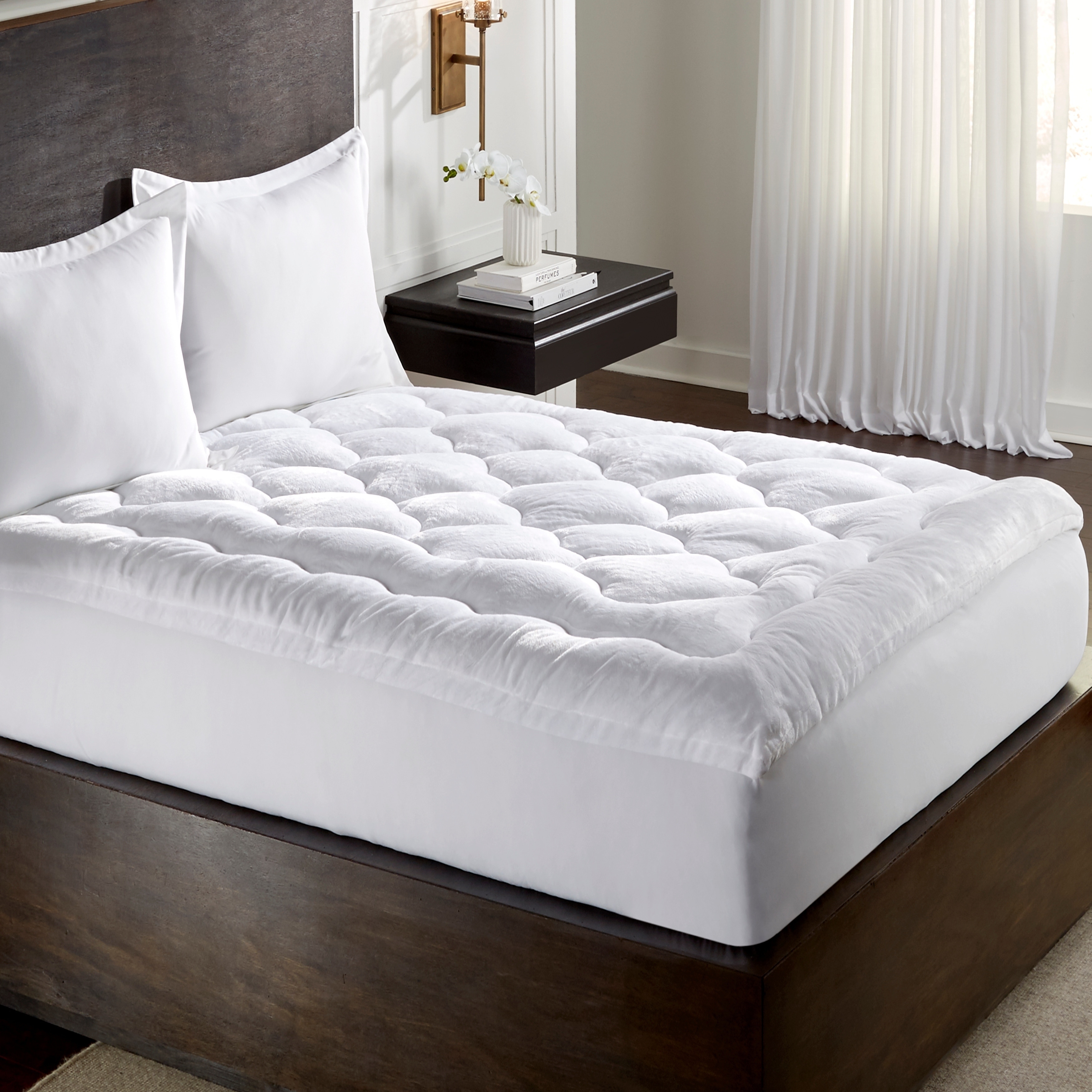 Bed bath and beyond pillow top hot sale mattress pad