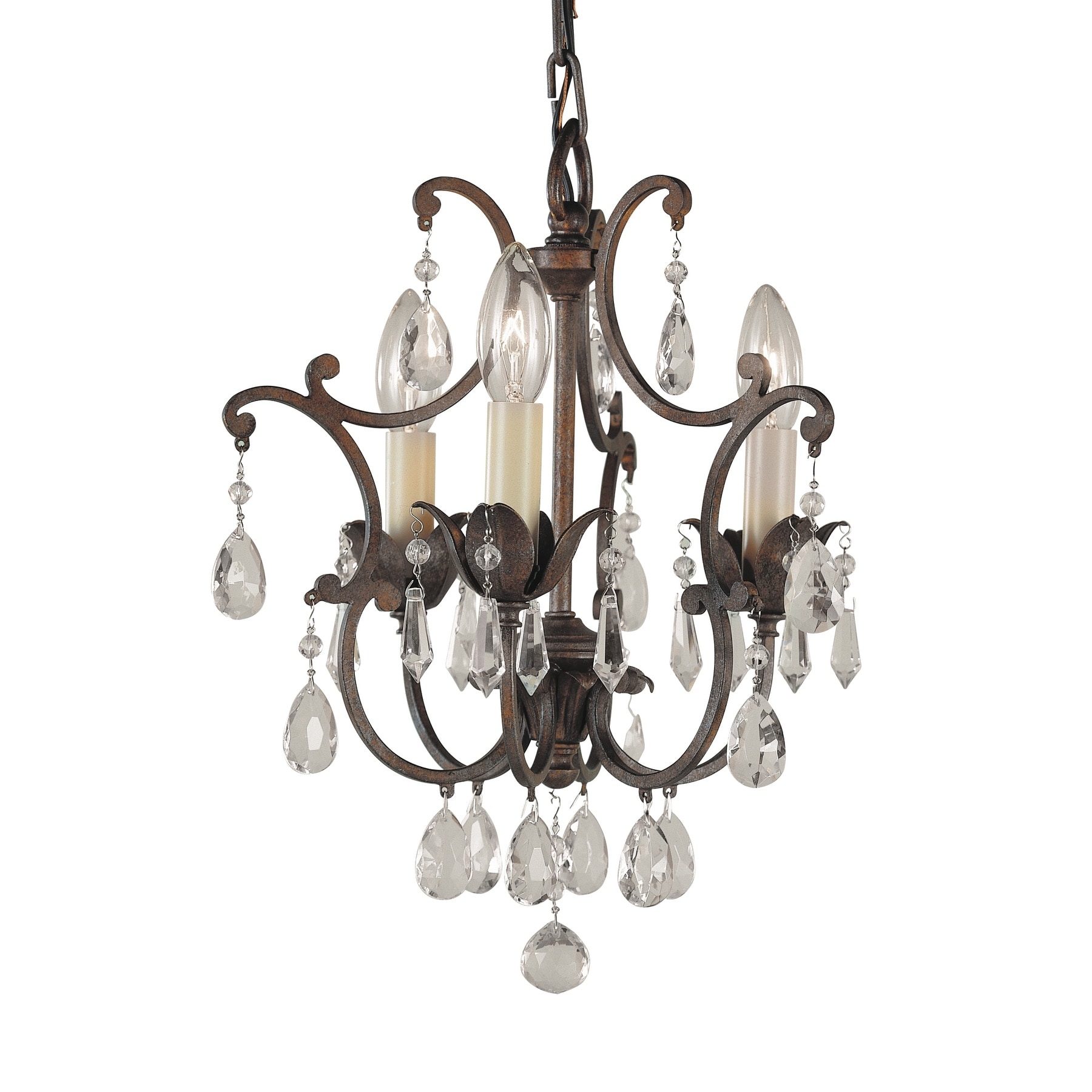 Feiss Maison De Ville 3 Light British Bronze Chandelier (3 - Light Maison De Ville) - Chandeliers For Bedrooms by Overstock.com