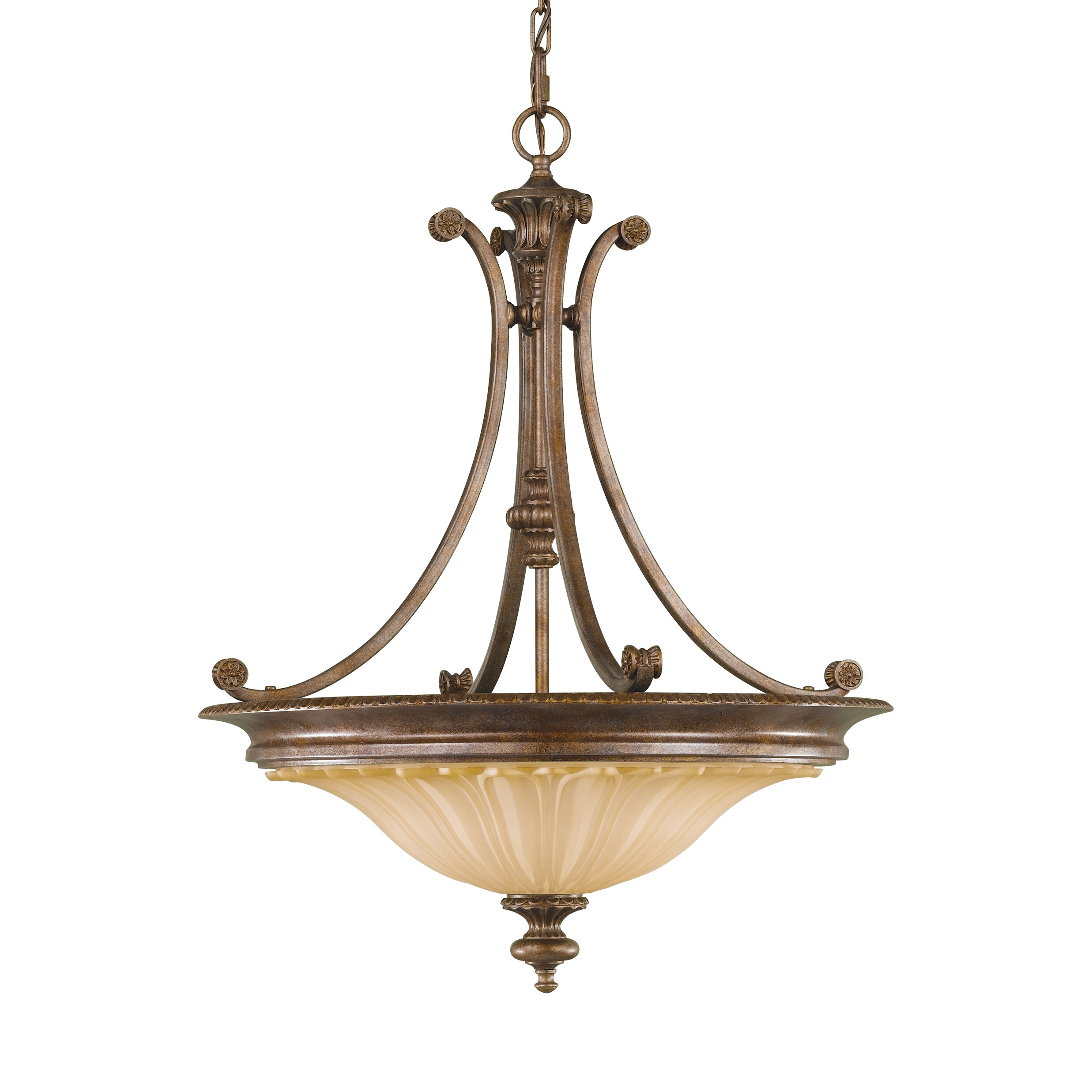 Feiss Stirling Castle 3 Light British Bronze Chandelier (3 - Light Stirling Castle) - Chandeliers For Bedrooms by Overstock.com
