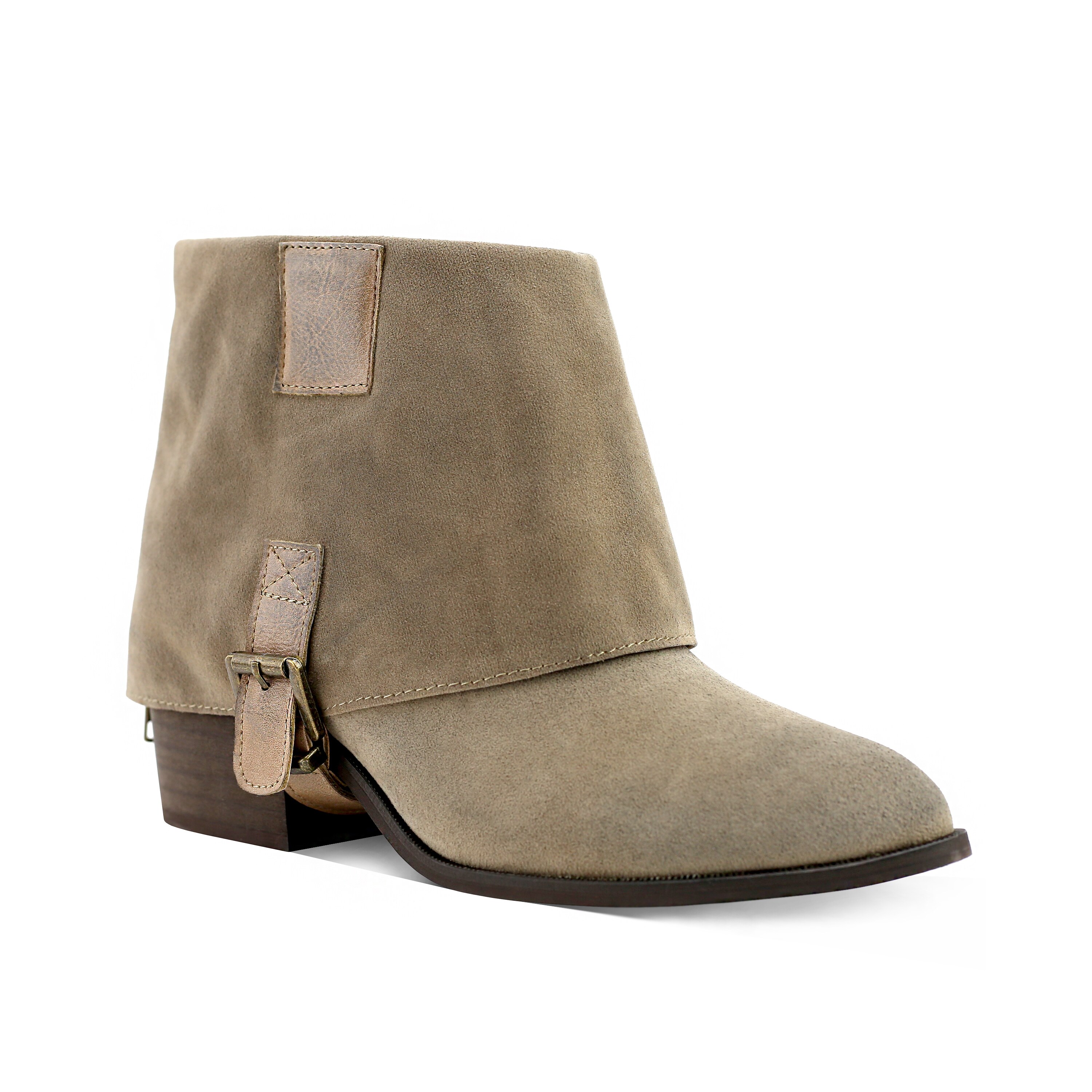 Cypress' Fold-Over Bottom Buckle Booties Cypress' Fold-Over Bottom Buckle Booties