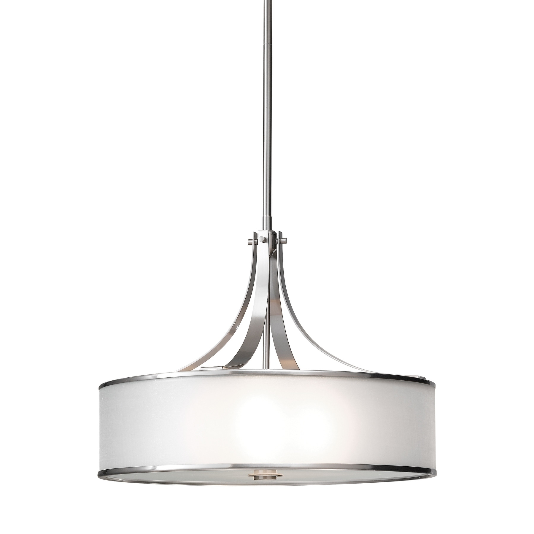 Feiss Casual Luxury 4 Light Brushed Steel Chandelier (4 - Light Casual Luxury) - Chandeliers For Bedrooms by Overstock.com