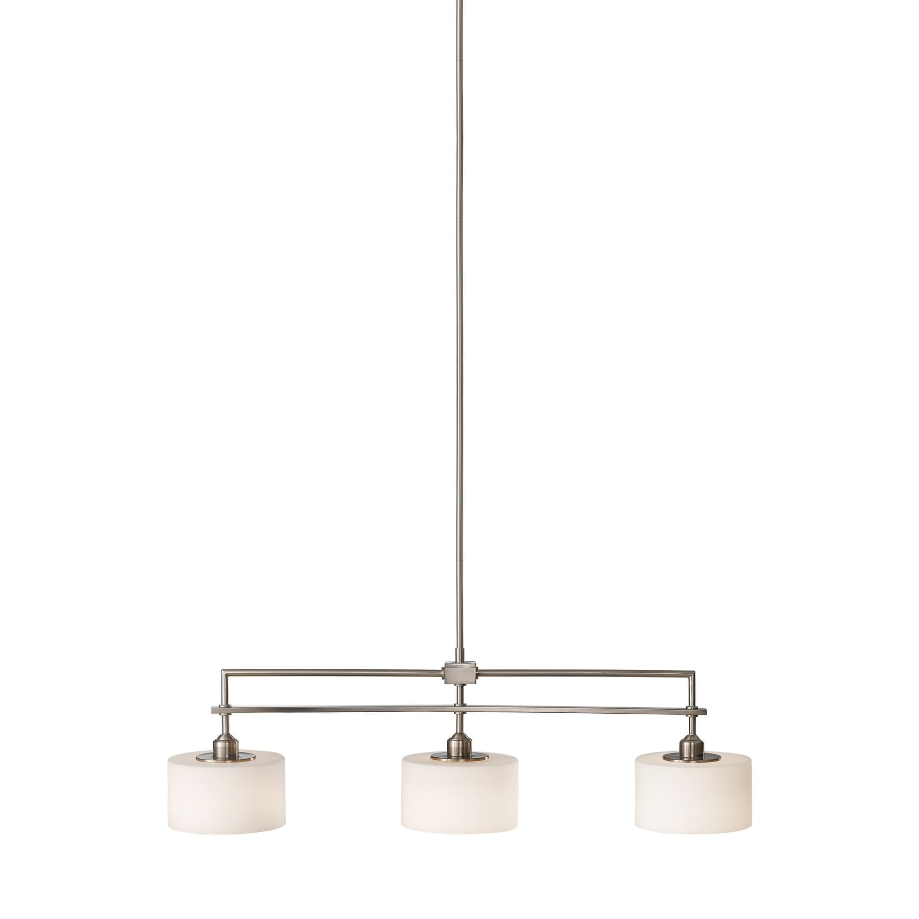 Feiss Sunset Drive 3 Light Brushed Steel Chandelier (3-Light Sunset Drive) - Chandeliers For Bedrooms by Overstock.com