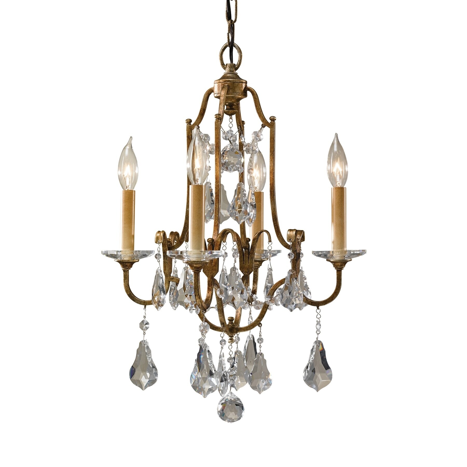 Feiss Valentina 4 Light Oxidized Bronze Chandelier (4 - Light Valentina) - Chandeliers For Bedrooms by Overstock.com