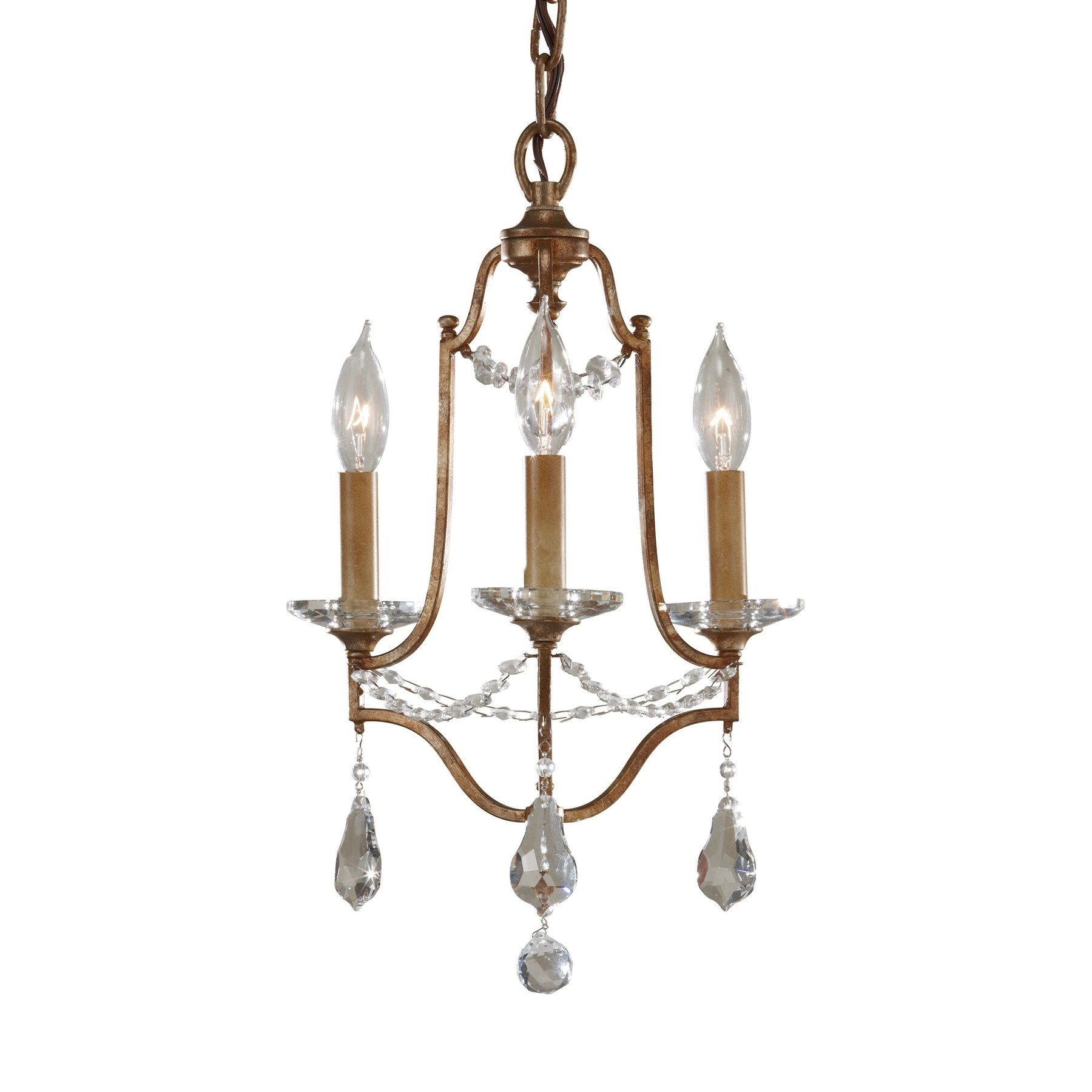 Feiss Valentina 3 Light Oxidized Bronze Chandelier (3 - Light Valentina) - Chandeliers For Bedrooms by Overstock.com