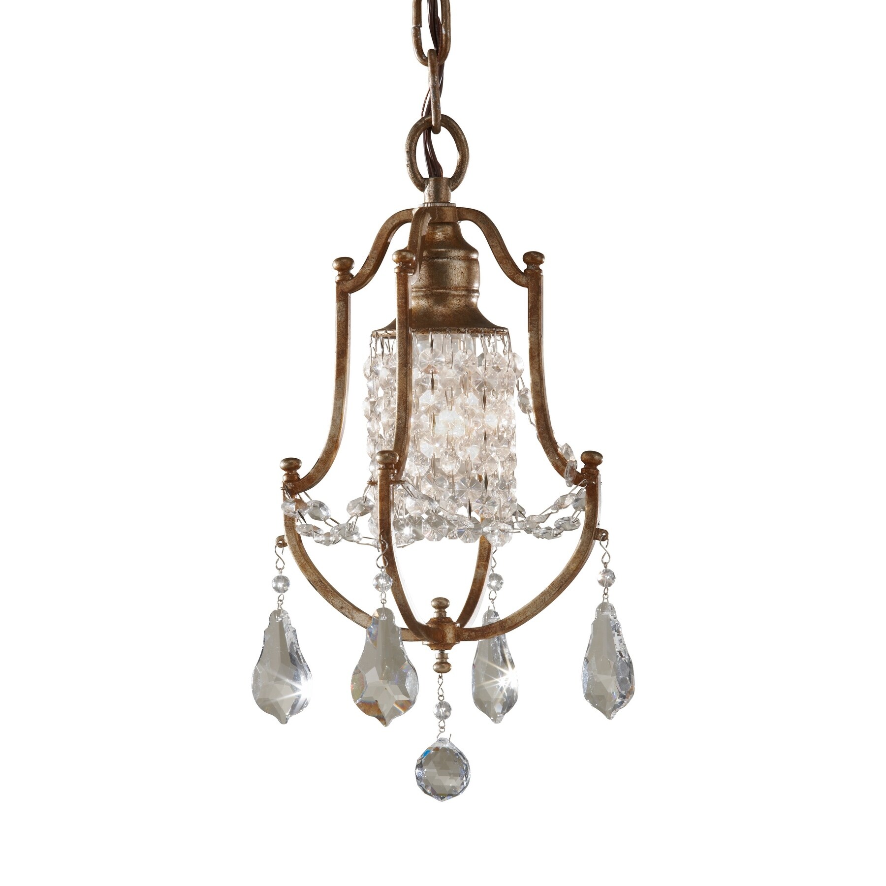 Feiss Valentina 1 Light Oxidized Bronze Chandelier (1 - Light Valentina) - Chandeliers For Bedrooms by Overstock.com