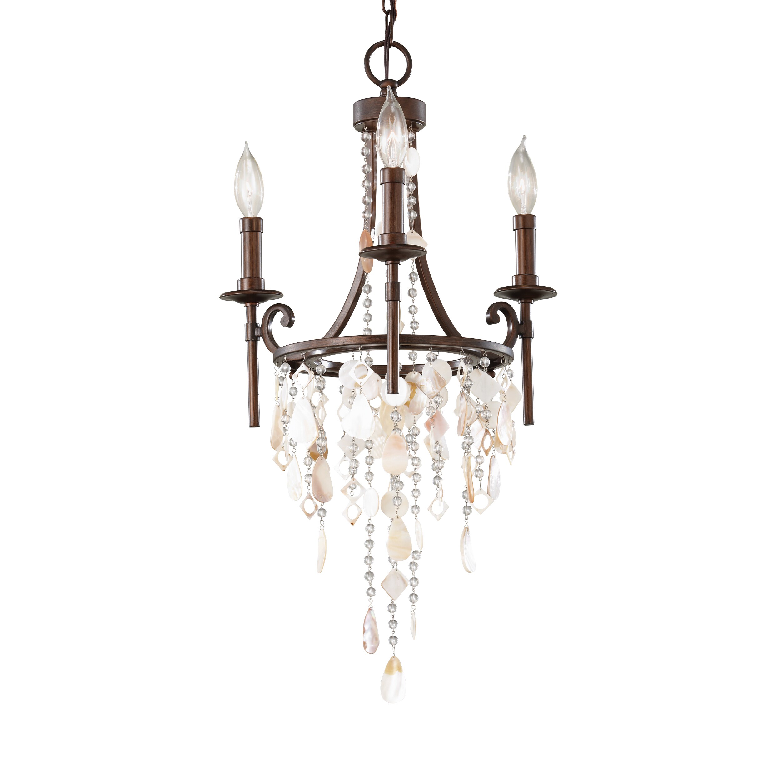 Feiss Cascade 3 Light Heritage Bronze Chandelier (3 - Light Cascade) - Chandeliers For Bedrooms by Overstock.com