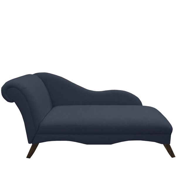 Skyline Furniture Navy Linen Chaise Lounge On Free Skyline Furniture Navy Linen Chaise Lounge On Free Shipping Today 12541079