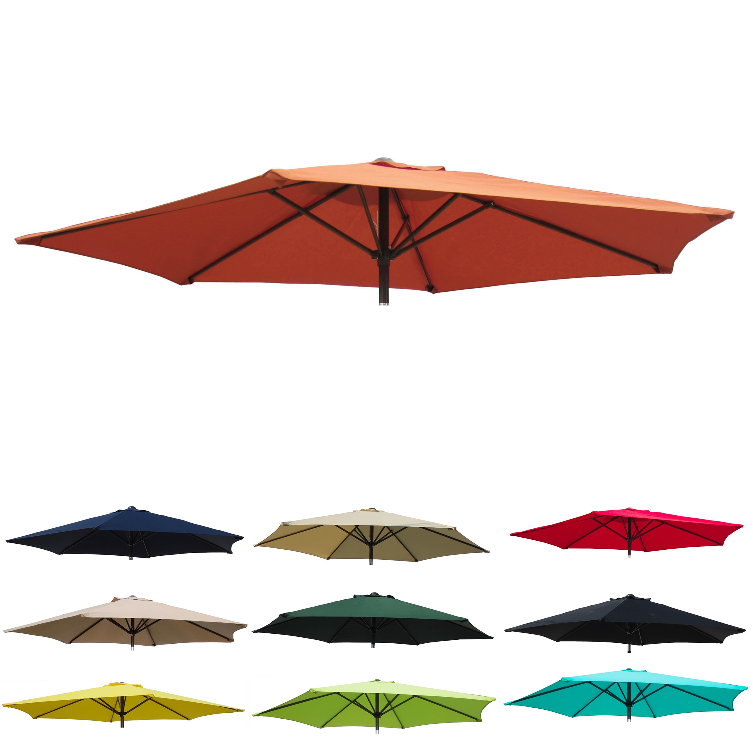 Replacement Canopy For 8 Foot Patio Umbrella In Navy Blue As 8 Foot Patio Umbrella In Navy Blue