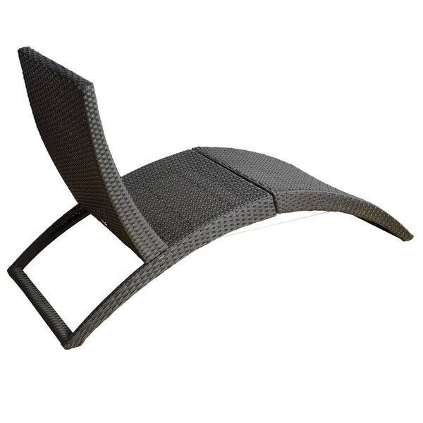 Shop Black Friday Deals On Outsunny Folding Pe Rattan Wicker Patio Lounge Chair On Sale Overstock 12542852