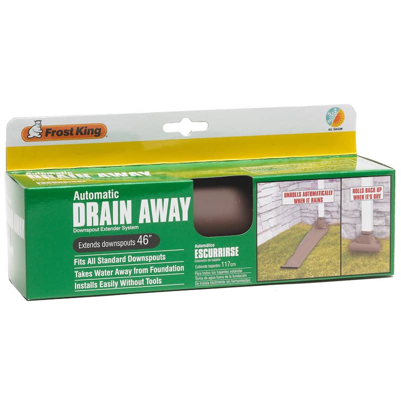 Frost King Drain Away Plastic Downspout Extension