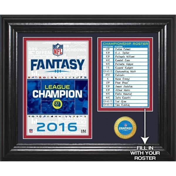 NFL Fantasy Football Champions Desk Top Bronze Coin Photo Mint