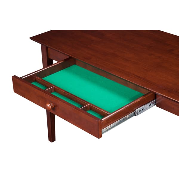 Shop Lexi Desk With Drawer And Charging Station In Walnut Free