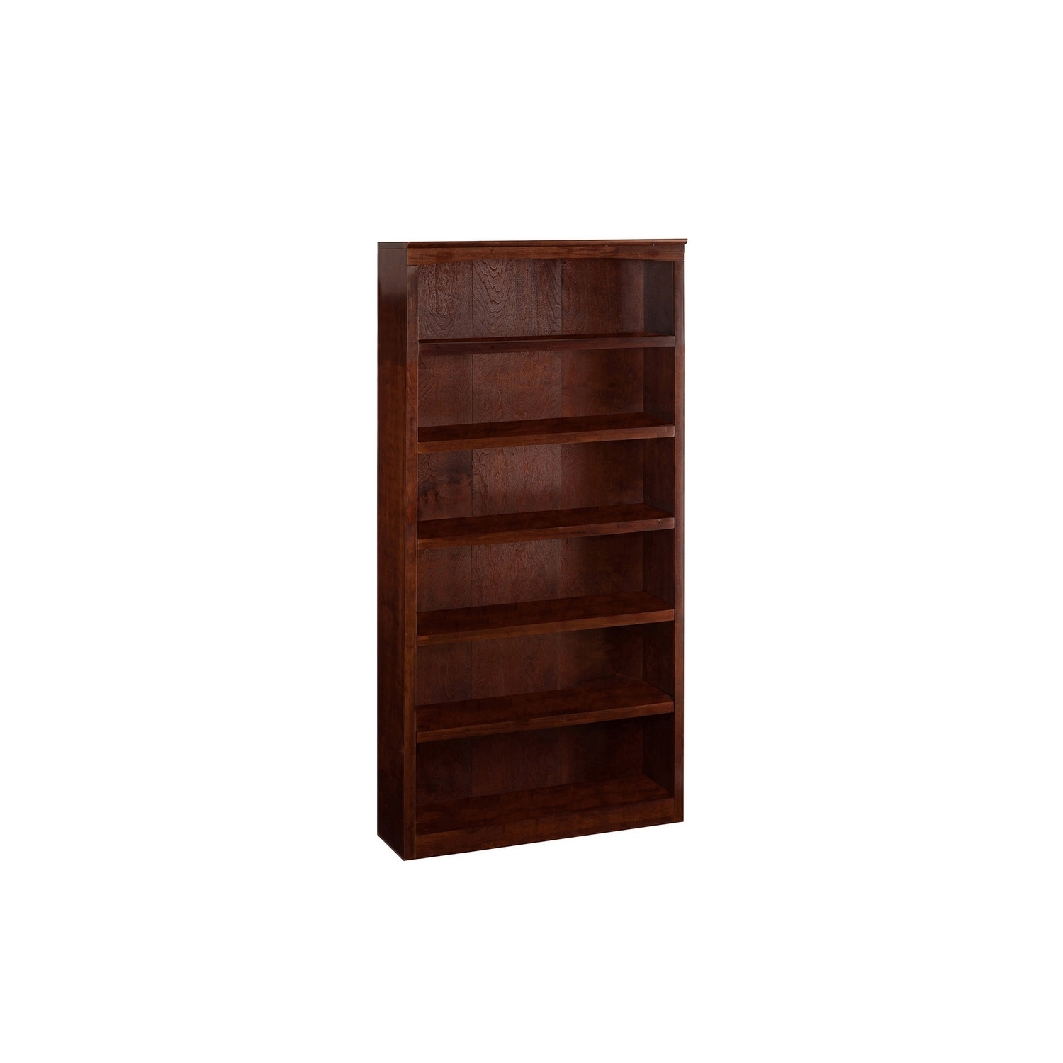 Shop Atlantic Furniture Harvard Walnut Wood 84 Inch Bookshelf