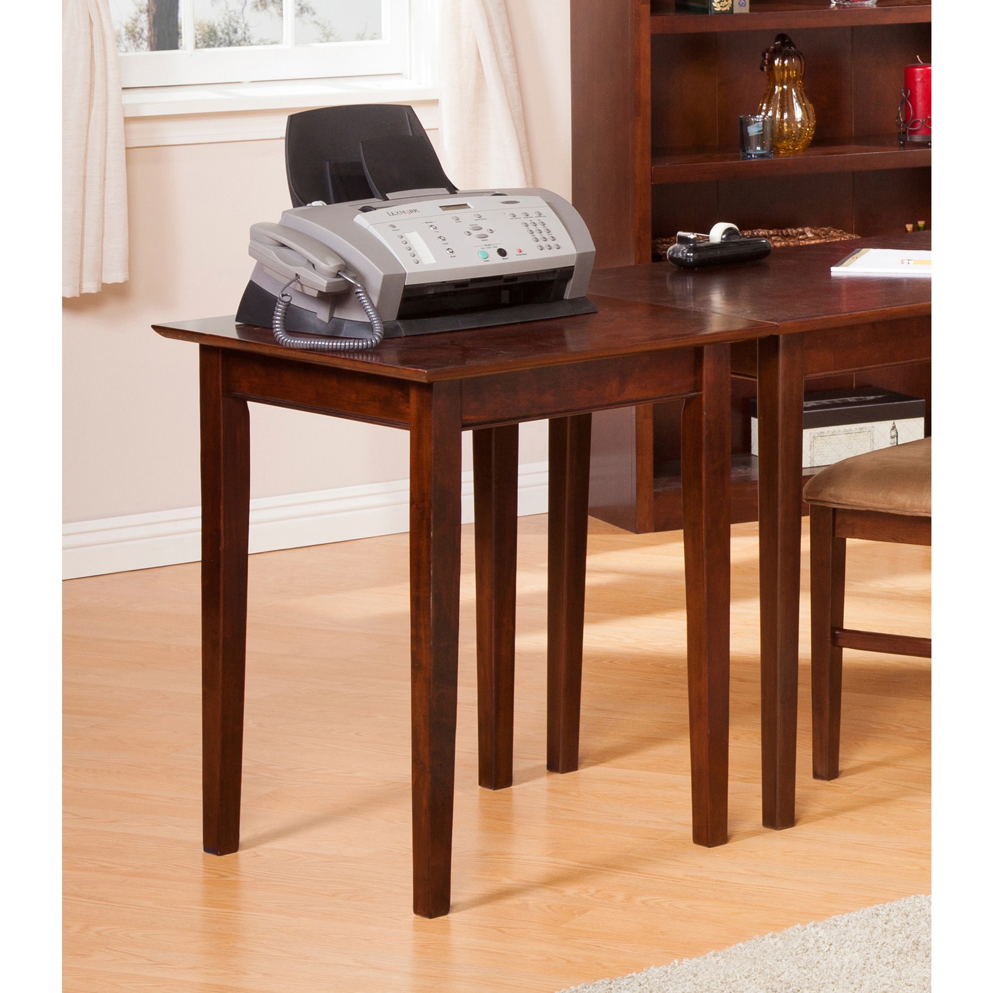 Shop Atlantic Furniture Shaker Walnut Wood Printer Stand