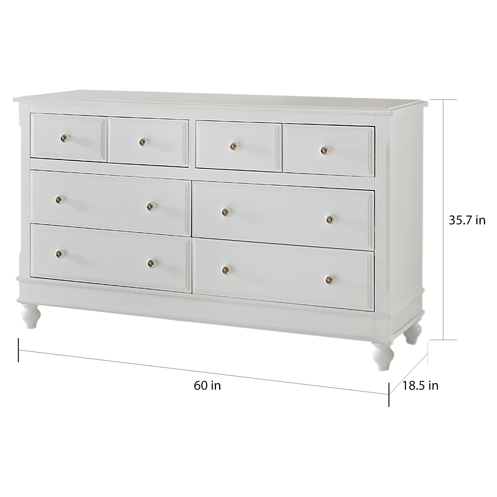 Shop Lake House White 8 Drawer Dresser Free Shipping Today