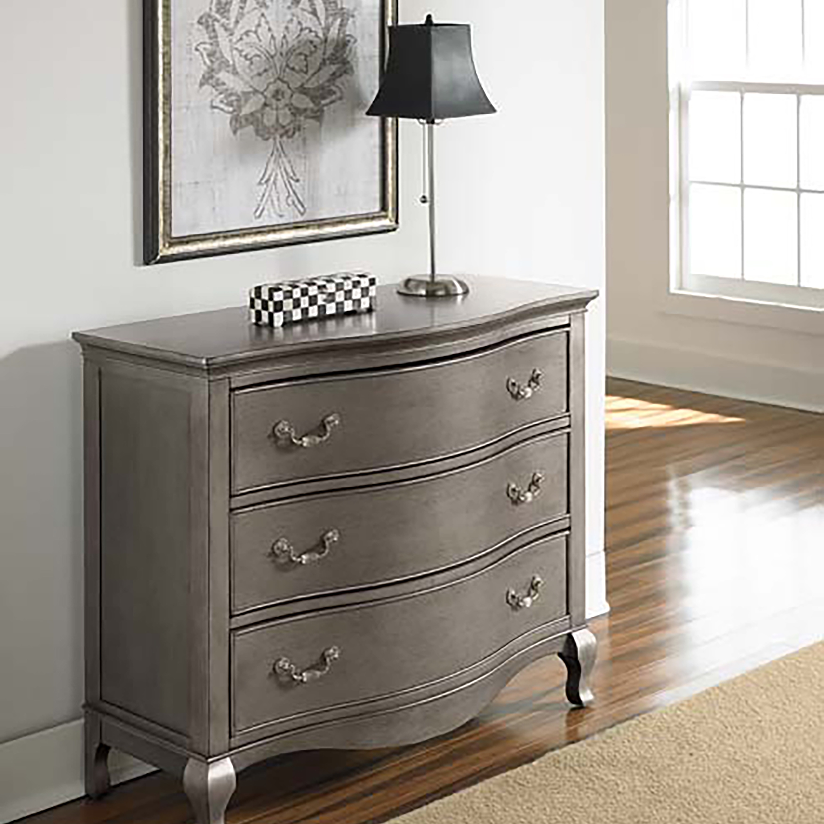 Shop Kensignton Antique Silver 3drawer Dresser Free Shipping Today