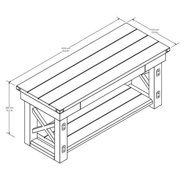 Avenue Greene Woodgate Wood Veneer Entryway Bench - Bed Bath & Beyond ...