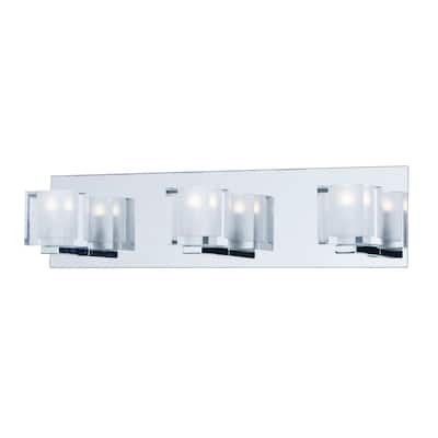 Maxim Lighting Blocs LED Bath Vanity Fixture - Silver
