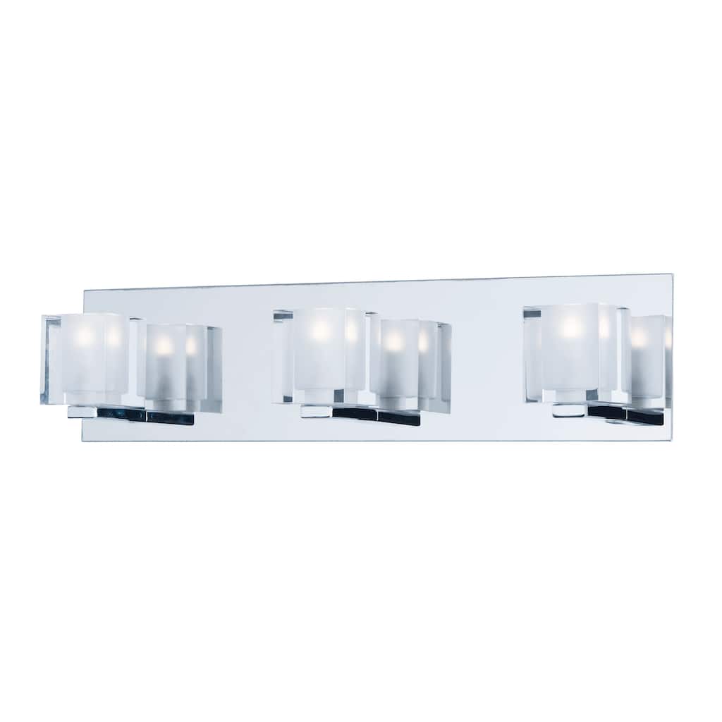 Maxim Lighting Blocs LED Bath Vanity Fixture - Silver