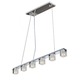 preview thumbnail 1 of 0, Maxim Lighting Blocs Polished Chrome Metal/Glass LED Linear Pendant Light - Silver