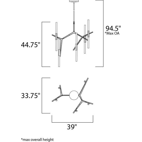Maxim Lighting Light Saber Mini LED Chandelier
