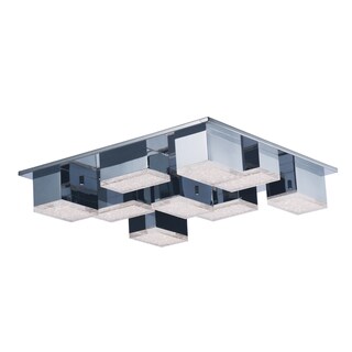 Pizzazz Silver Flush-mount LED Light