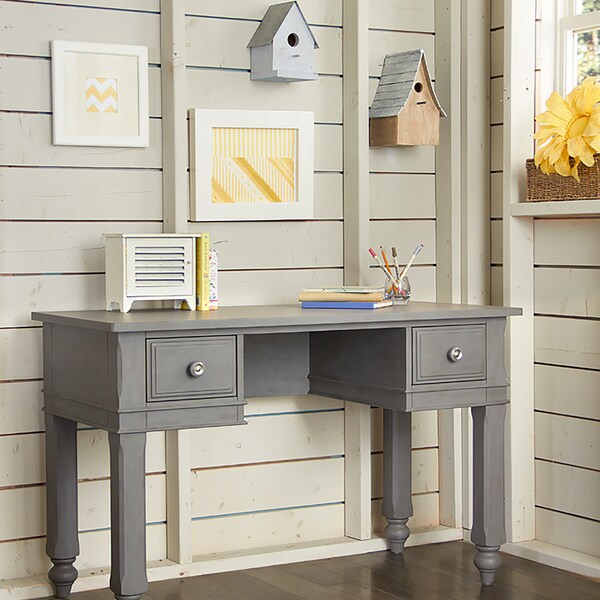 Ne Kids Lake House Stone Grey Wood Writing Desk Free Shipping Ne Kids Lake House Stone Grey Wood Writing Desk