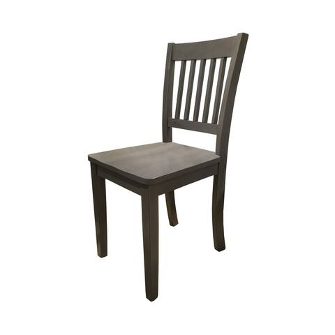 Lake House Grey Wood Chair - 35"H x 19.5"W x 15.75"D