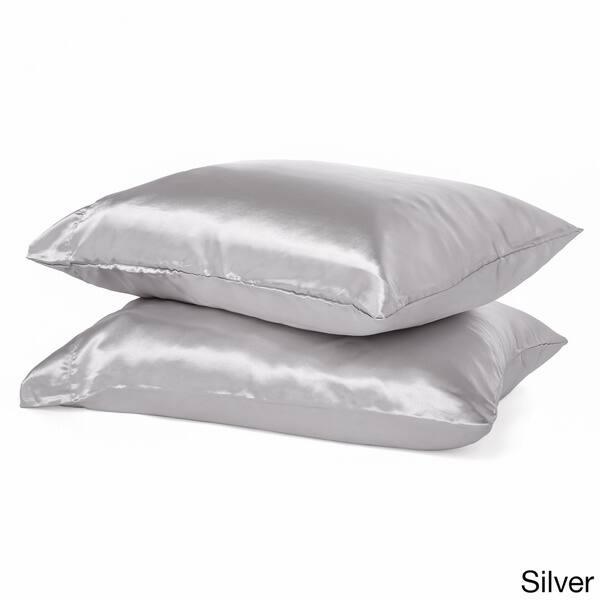 Shop Super Soft Satin Pillowcases Set Of 2 Free Shipping On