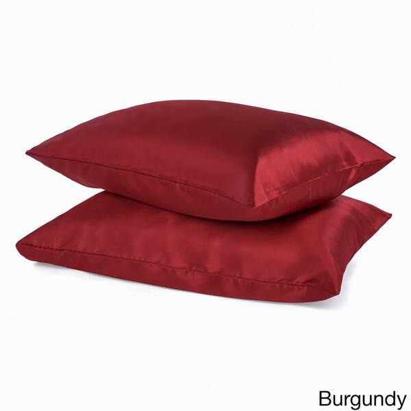 Shop Super Soft Satin Pillowcases Set Of 2 Free Shipping On