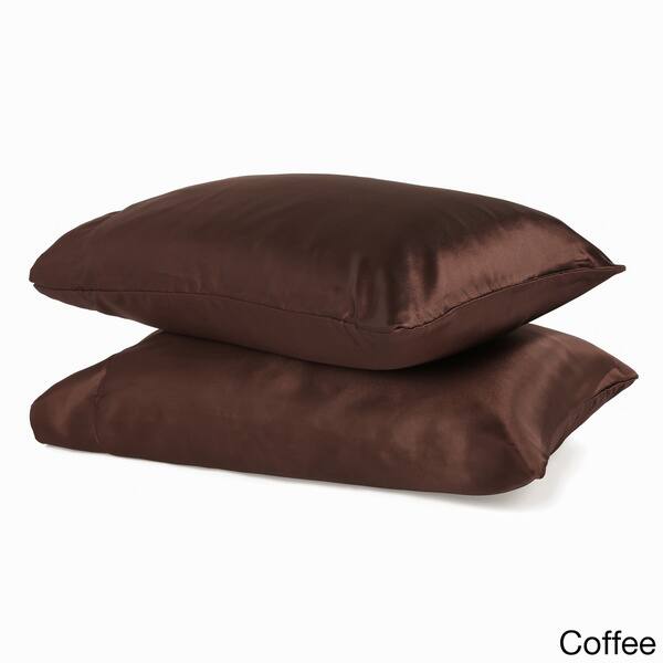 Shop Super Soft Satin Pillowcases Set Of 2 Free Shipping On